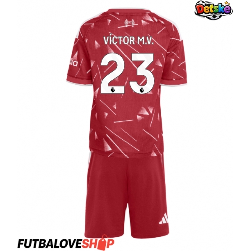 Dres Liverpool Victor Munoz #23 Domáci pre deti 2026-27 Krátky Rukáv (+ trenírky)